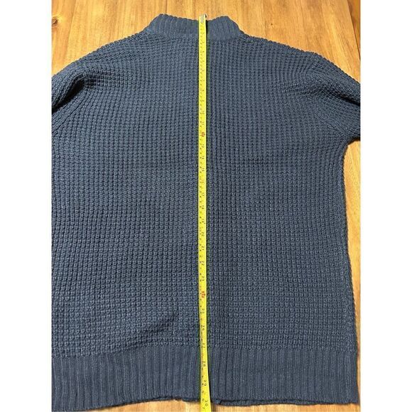 NEW MEN'S TRUE ROCK XXL NAVY LONG SLEEVE BUTTON CARDIGAN - Picture 7 of 7